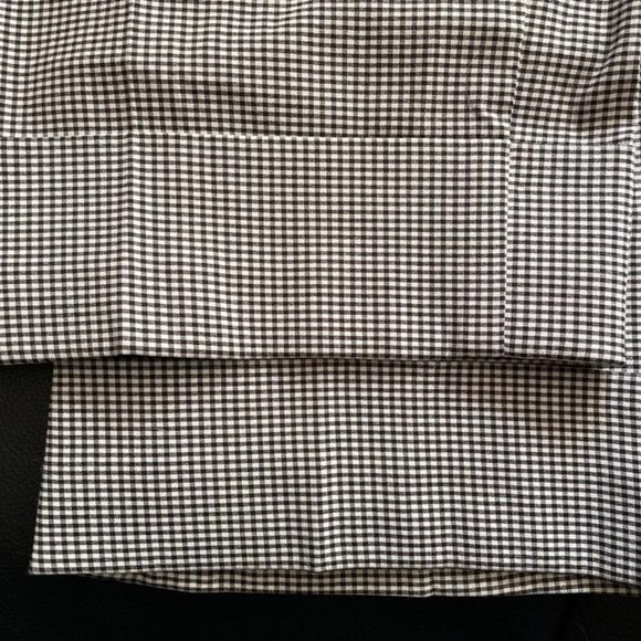 Julie Mitchell Urban Collection Size 12 Black and White Checkered Pants Cropped - Picture 9 of 9